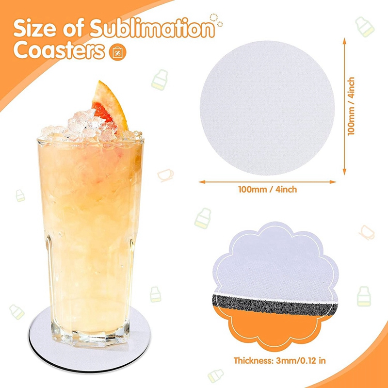 Sublimation Blank Cup Coasters - огляд і ціна Coaster Sublimation Blank