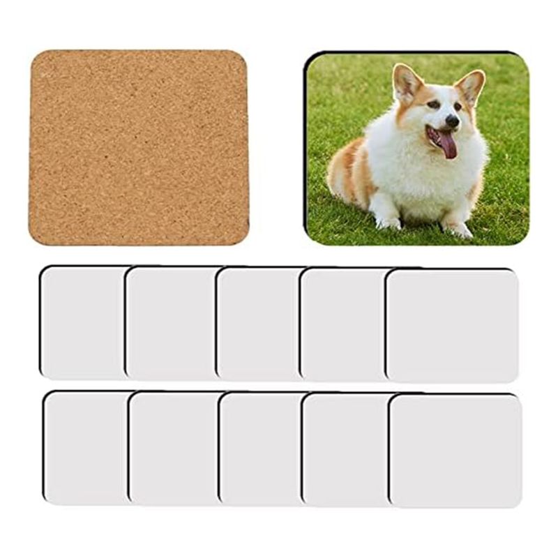 BHBL 12 Pcs Sublimation Square - огляд і ціна Coaster Sublimation Blank