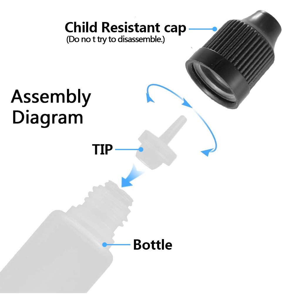 5Pcs 3ml-120ml LDPE Empty Plas - огляд і ціна Water Bottle Blank