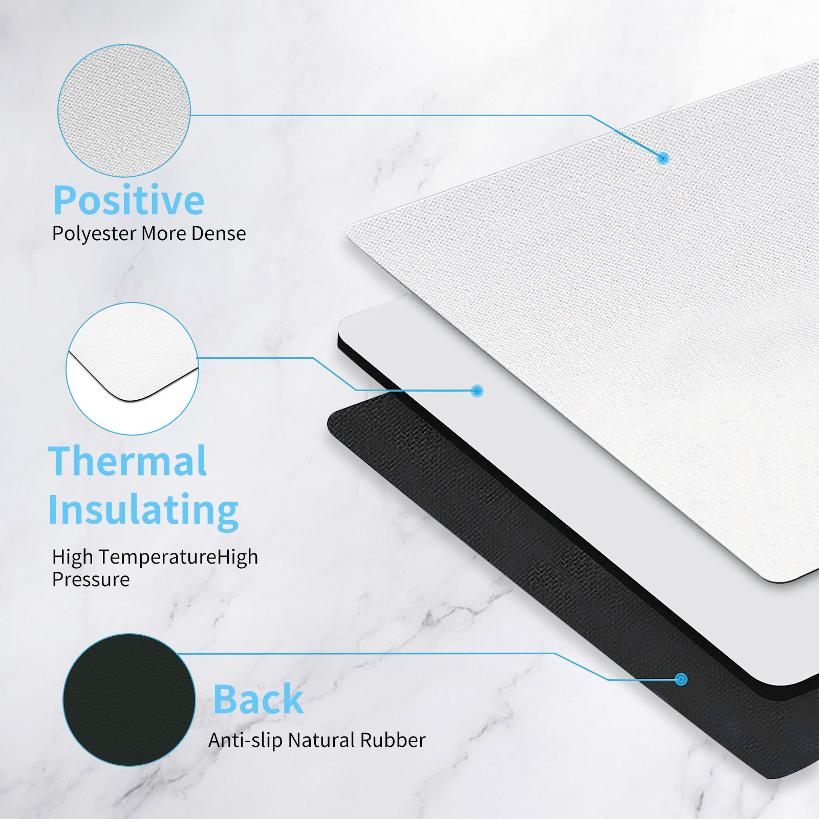 8pcs Sublimation Mouse Pad Bla - огляд і ціна Mouse Pad Blank Sublimation